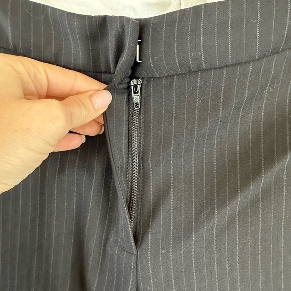 H&M Pinstripe Straight Leg Trousers - Picture 5 of 13